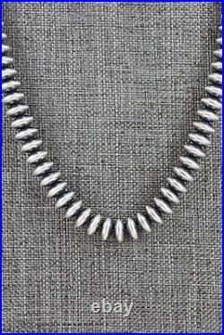 Sterling Silver Navajo Pearl Necklace 18 Dorinda Mariano
