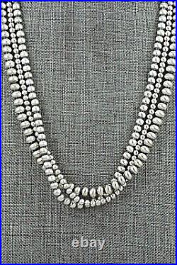 Sterling Silver Navajo Pearl Necklace 20 Dorinda Mariano
