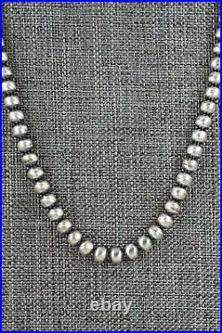 Sterling Silver Navajo Pearl Necklace 20 Dorinda Mariano