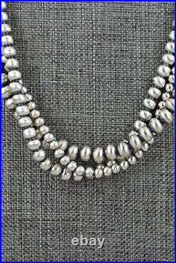 Sterling Silver Navajo Pearl Necklace 20 Dorinda Mariano
