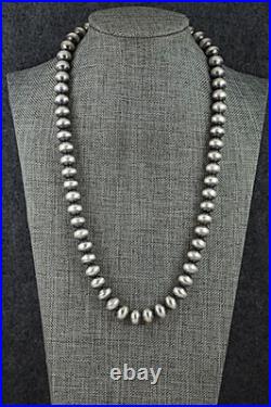 Sterling Silver Navajo Pearl Necklace 20 Dorinda Mariano
