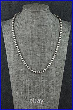 Sterling Silver Navajo Pearl Necklace 20 Dorinda Mariano