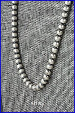 Sterling Silver Navajo Pearl Necklace 20 Dorinda Mariano