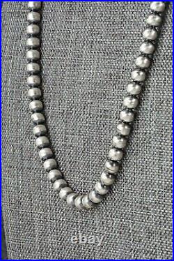 Sterling Silver Navajo Pearl Necklace 20 Dorinda Mariano