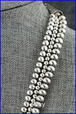 Sterling Silver Navajo Pearl Necklace 20 Dorinda Mariano