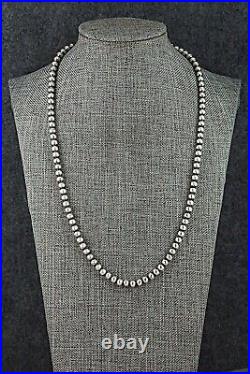 Sterling Silver Navajo Pearl Necklace 20 Dorinda Mariano