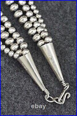 Sterling Silver Navajo Pearl Necklace 20 Dorinda Mariano