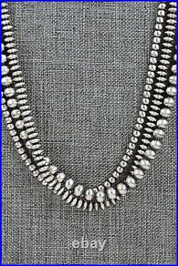 Sterling Silver Navajo Pearl Necklace 24 Dorinda Mariano