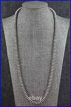 Sterling Silver Navajo Pearl Necklace 24 Dorinda Mariano