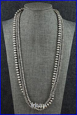 Sterling Silver Navajo Pearl Necklace 24 Dorinda Mariano