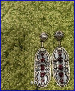 Sterling Silver Navajo Purple Earring