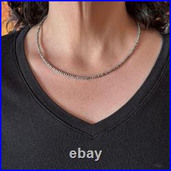 Sterling Silver Southwestern Style 3 mm Navajo Pearl Beads 18-20 Necklace