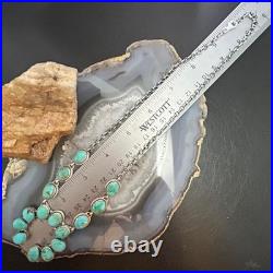 Sterling Silver Southwestern Style Mohave Turquoise Naja Necklace For Women Sterling Silver Southwestern Style Mohave Turquoise Naja Necklace For Women