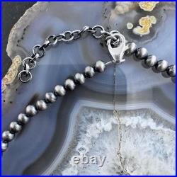 Sterling Silver Southwestern Style Navajo Pearl Beads 4 mm Necklace 16-18