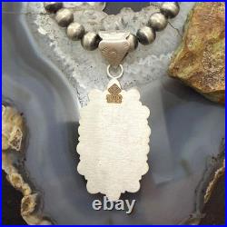 Sterling Silver Southwestern Style Turquoise Decorated Cluster Pendant For Women