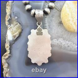 Sterling Silver Southwestern Style Turquoise Decorated Cluster Pendant For Women