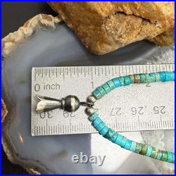 Sterling Silver Turquoise & Navajo Pearl Beads With Squash Blossom Necklace