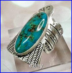 Sterling Silver & Turquoise Thunderbird Ring by Navajo Russell Sam, Sz 9.75 NEW