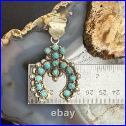 Sterling Southwestern Style Multi Turquoise Decorated Naja Pendant For Women Sterling Southwestern Style Multi Turquoise Decorated Naja Pendant For Women