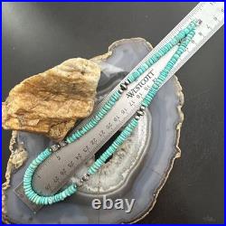 Sterling Southwestern Style Turquoise Beads & Sterling Beads 18-20 Necklace