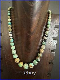 Sterling silver turquoise necklace 18 inch