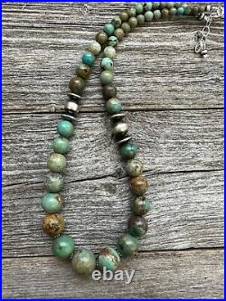 Sterling silver turquoise necklace 18 inch
