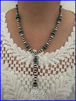 Sterling silver turquoise necklace 22 inch