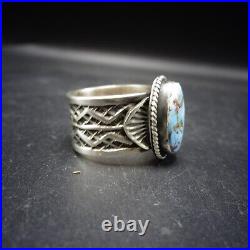 Sunshine Reeves NAVAJO Sterling Silver GOLDEN HILLS TURQUOISE Ring size 8.5