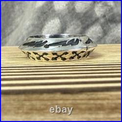 Sunshine Reeves Sterling Silver Native American Ring Sz 7.5 Lightning Bolt Arrow