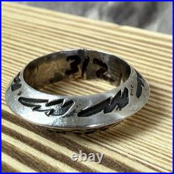 Sunshine Reeves Sterling Silver Native American Ring Sz 7.5 Lightning Bolt Arrow