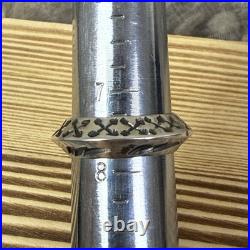 Sunshine Reeves Sterling Silver Native American Ring Sz 7.5 Lightning Bolt Arrow