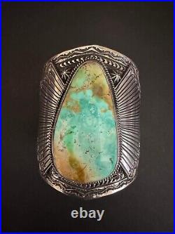 Sunshine Reeves navajo sterling silver royston turquoise cuff bracelet
