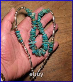 TURQUOISE NECKLACE 21 / American handmade, one of a kind