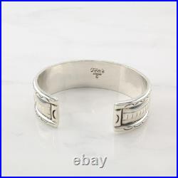 Teme, Navajo Rainbow MOP Inlay, Sterling Silver Cuff Bracelet