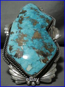 The Best And Biggest Vintage Navajo Turquoise Silver Bracelet On The Internet