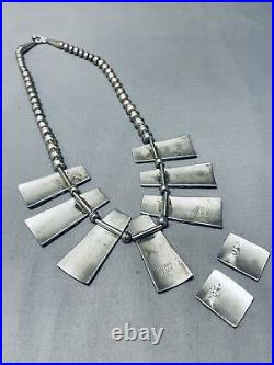 Thomas Singer Gold Vintage Navajo Sterling Silver Necklace- Gasp