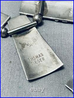 Thomas Singer Gold Vintage Navajo Sterling Silver Necklace- Gasp