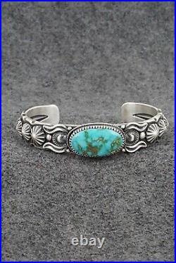 Turquoise & Sterling Silver Bracelet Delbert Gordon