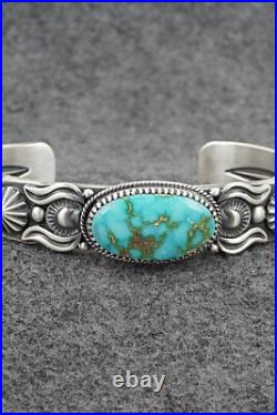 Turquoise & Sterling Silver Bracelet Delbert Gordon