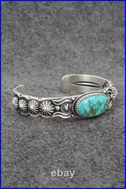 Turquoise & Sterling Silver Bracelet Delbert Gordon