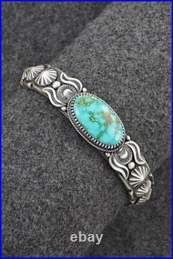 Turquoise & Sterling Silver Bracelet Delbert Gordon