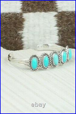 Turquoise & Sterling Silver Bracelet Navajo