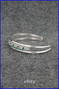 Turquoise & Sterling Silver Bracelet Roland Francisco