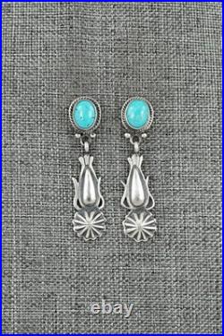 Turquoise & Sterling Silver Earrings Verley Betone
