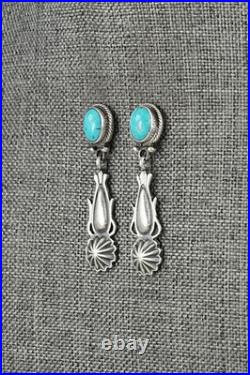 Turquoise & Sterling Silver Earrings Verley Betone