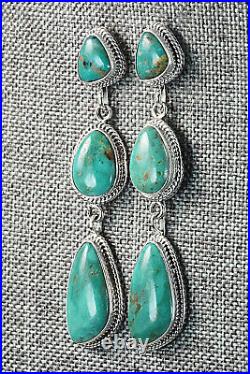 Turquoise & Sterling Silver Earrings Verley Betone
