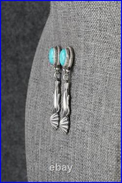 Turquoise & Sterling Silver Earrings Verley Betone