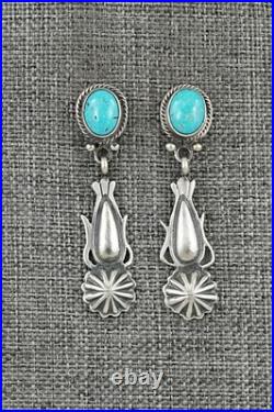 Turquoise & Sterling Silver Earrings Verley Betone