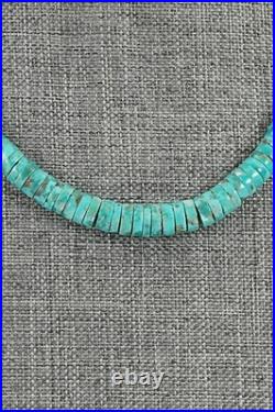 Turquoise & Sterling Silver Necklace 17 Doreen Jake