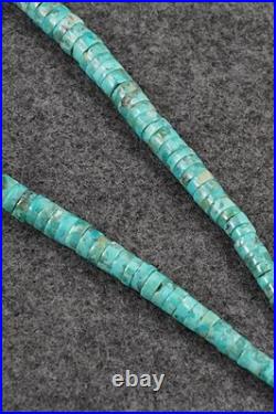 Turquoise & Sterling Silver Necklace 17 Doreen Jake